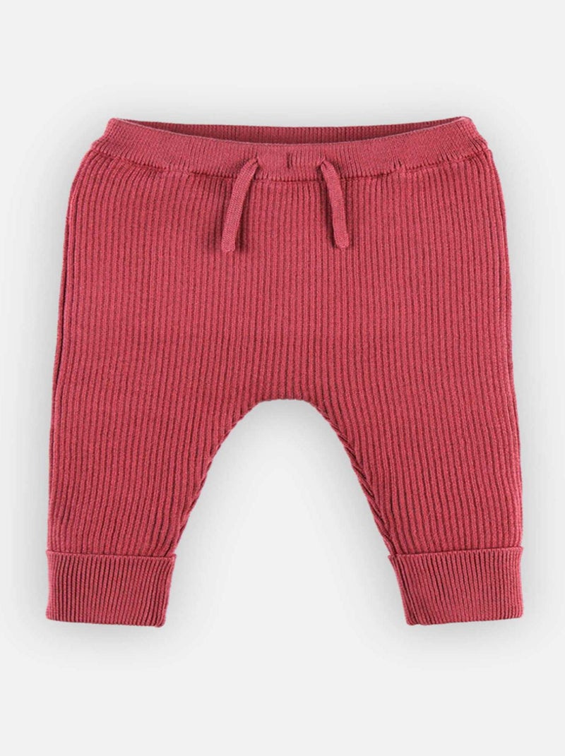 Pantalon en tricot, lie de vin Noukie's Rouge - Kiabi