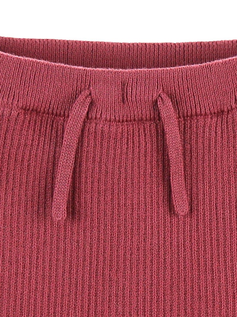 Pantalon en tricot, lie de vin Noukie's Rouge - Kiabi