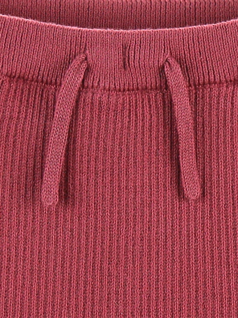 Pantalon en tricot, lie de vin Noukie's Rouge - Kiabi