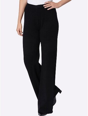 Pantalon en tricot mélange de viscose doux - Taille standard - helline