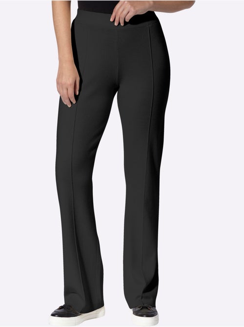 Pantalon en tricot nervures affinantes - taille standard - helline - Kiabi Pantalon en tricot nervures affinantes - taille standard - helline - Kiabi