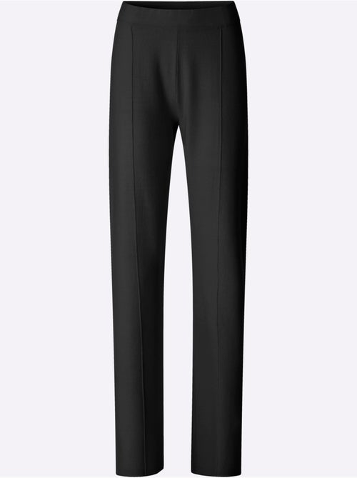Pantalon en tricot nervures affinantes - taille standard - helline - Kiabi Pantalon en tricot nervures affinantes - taille standard - helline - Kiabi