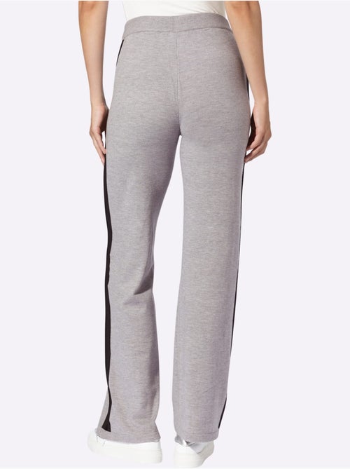Pantalon En Tricot Rayures Contrastées - Taille Standard - helline - Kiabi