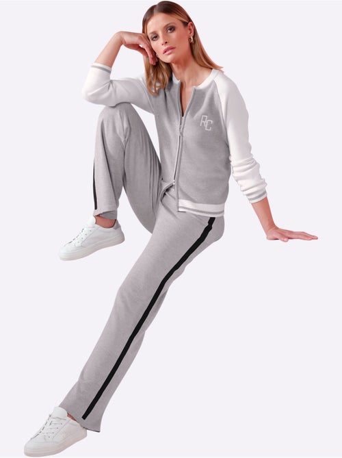 Pantalon En Tricot Rayures Contrastées - Taille Standard - helline - Kiabi