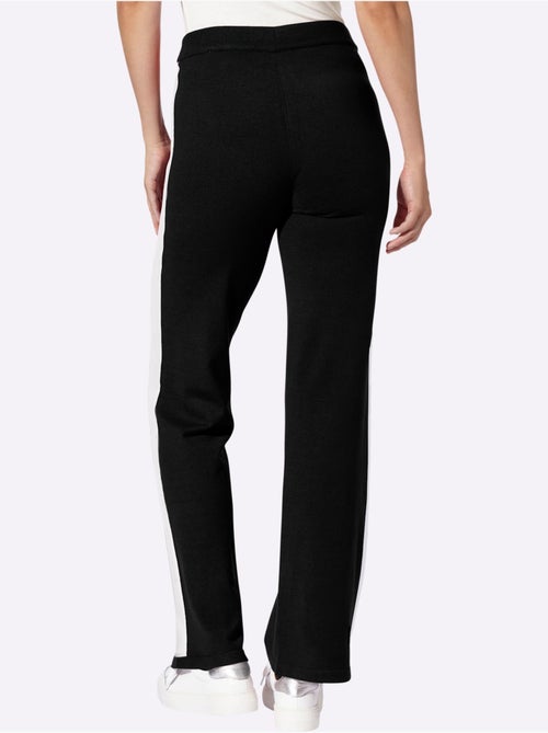 Pantalon En Tricot Rayures Contrastées - Taille Standard - helline - Kiabi