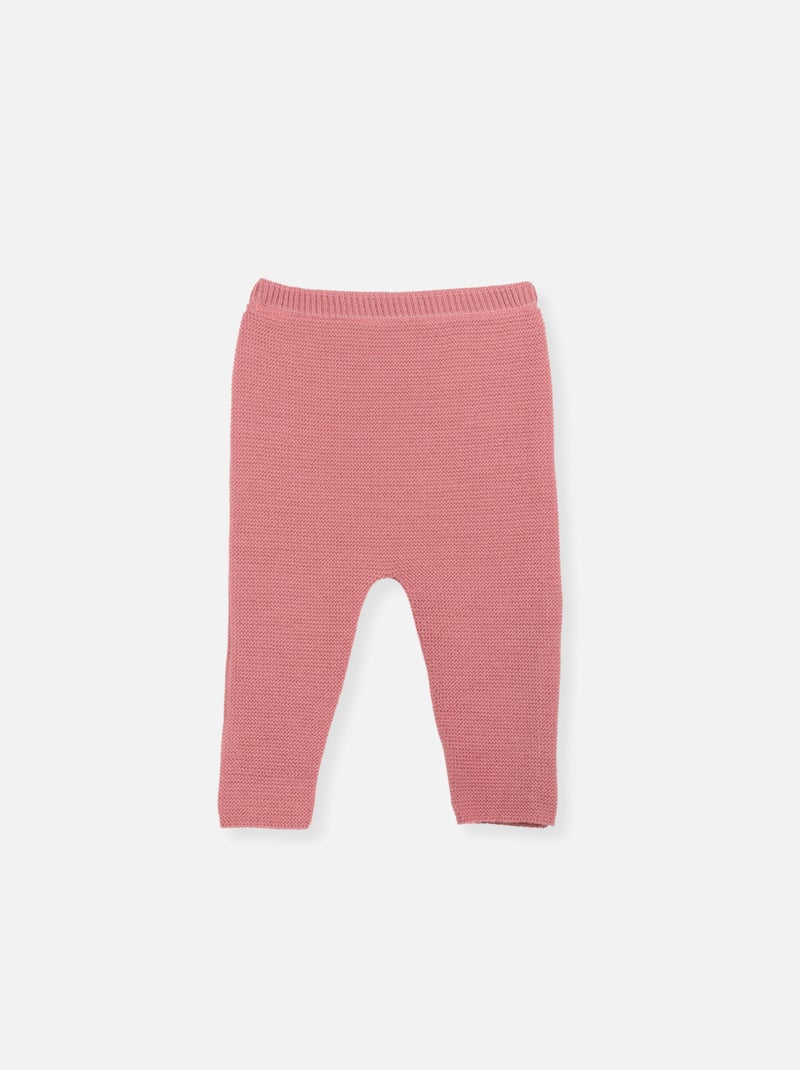 Pantalon en tricot Rose - Kiabi