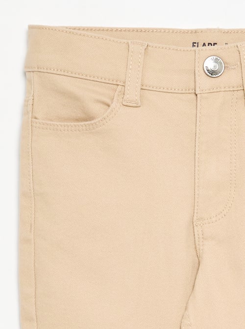 Pantalon en twill - coupe ajustée - Kiabi