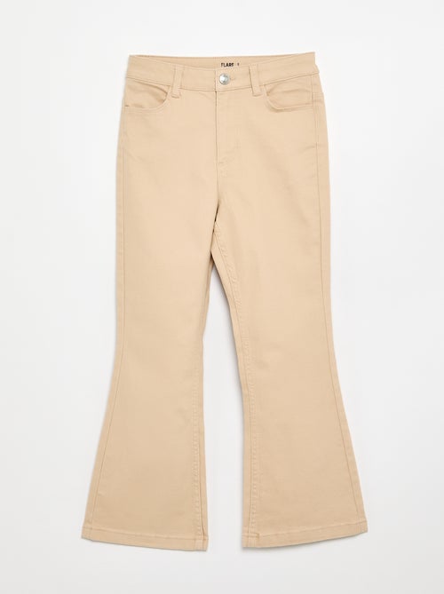 Pantalon en twill à taille ajustable - Kiabi