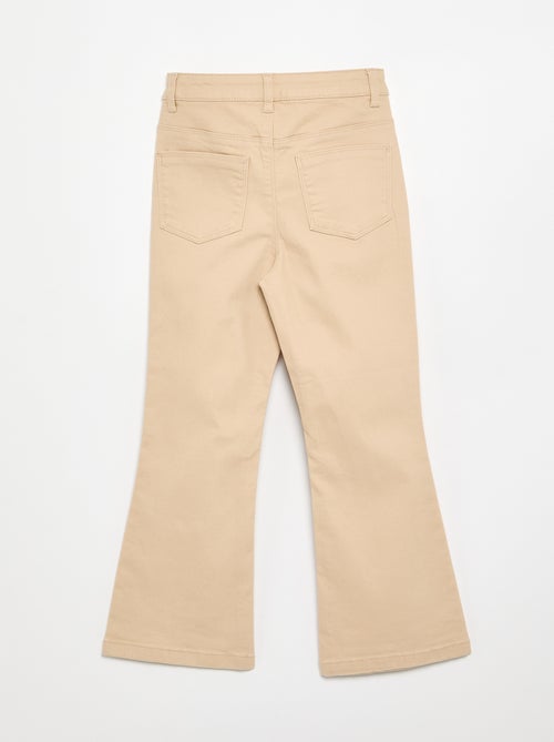 Pantalon en twill à taille ajustable - Kiabi