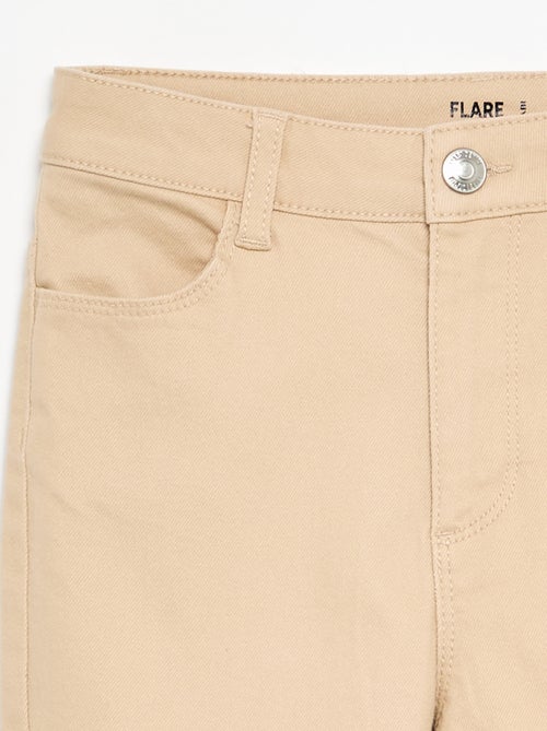 Pantalon en twill à taille ajustable - Kiabi