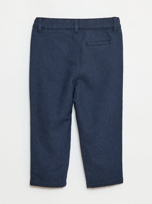 Pantalon en twill avec 2 vraies poches - Kiabi