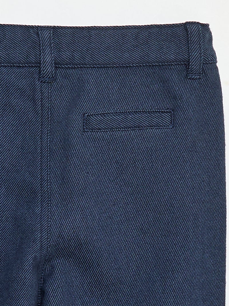 Pantalon en twill avec 2 vraies poches Bleu - Kiabi