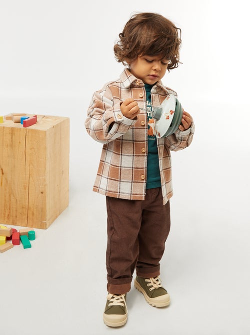 Pantalon en twill avec 2 vraies poches - Kiabi