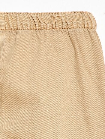 Pantalon en twill avec cordons de serrage