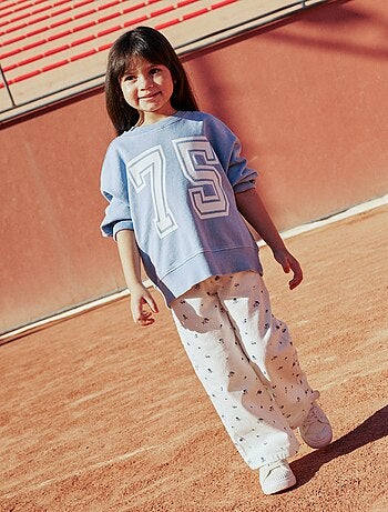 Pantalon en twill avec cordons de serrage