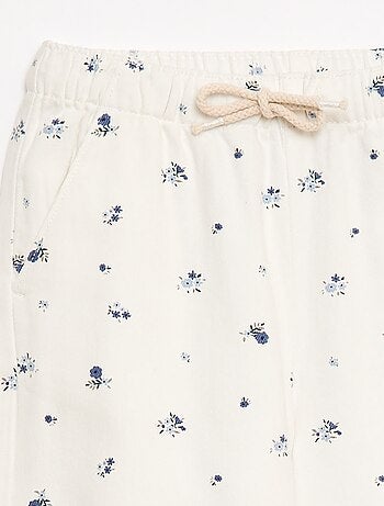 Pantalon en twill avec cordons de serrage