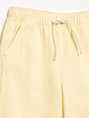 Pantalon en twill avec cordons de serrage
