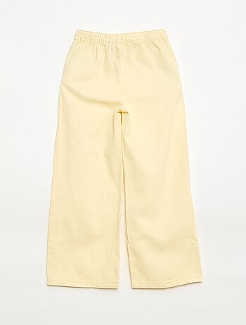 Pantalon en twill avec cordons de serrage