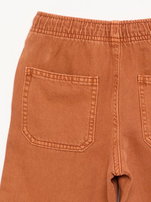 Pantalon en twill avec cordons de serrage - Kiabi Pantalon en twill avec cordons de serrage - Kiabi