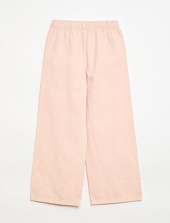 Pantalon en twill avec cordons de serrage
