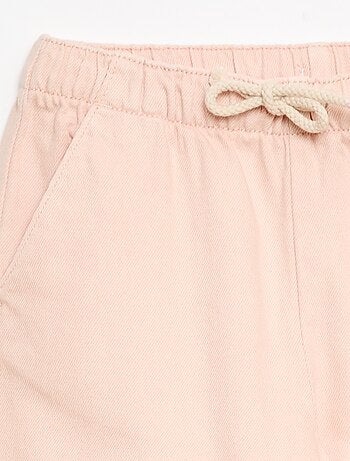 Pantalon en twill avec cordons de serrage