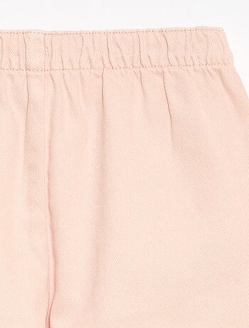 Pantalon en twill avec cordons de serrage