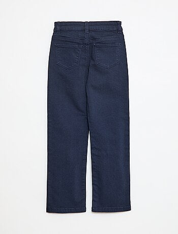 Pantalon en twill avec ouverture pressionnée -