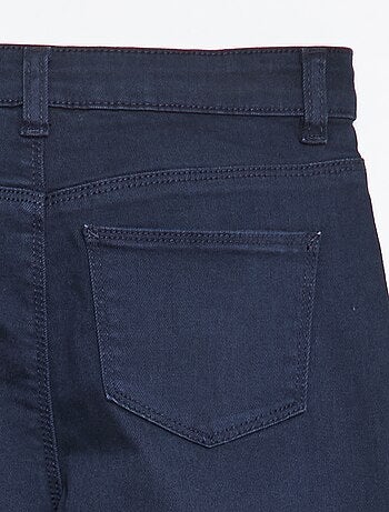 Pantalon en twill avec ouverture pressionnée - Coupe + confortable
