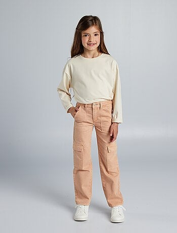 Pantalon en twill avec poches à rabat - Coupe + ajustée