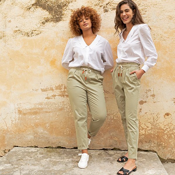 Pantalon twill femme Clearance
