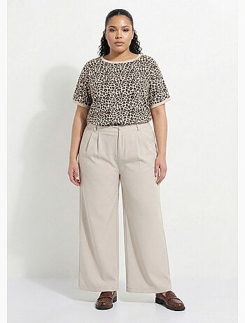 Pantalon en twill léger coupe large - AFIBEL