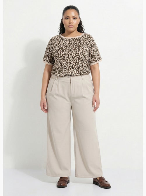 Pantalon en twill léger coupe large - AFIBEL - Kiabi