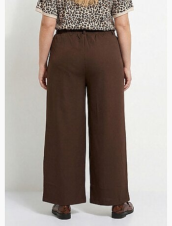 Pantalon en twill léger coupe large - afibel