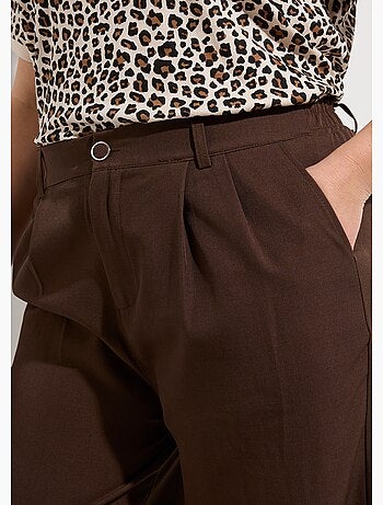 Pantalon en twill léger coupe large - afibel