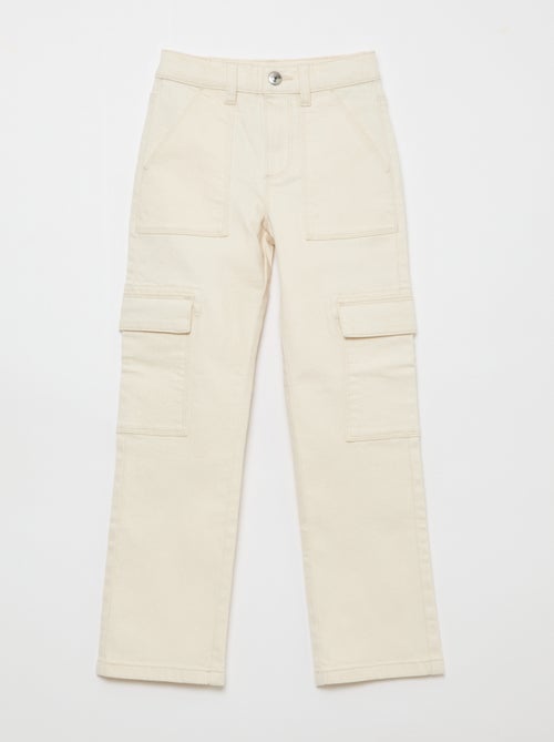 Pantalon en twill regular - Kiabi