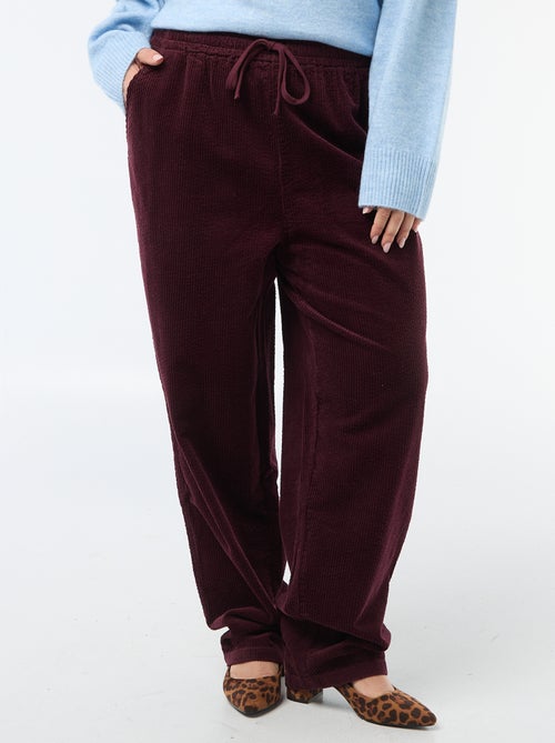 Pantalon en velour - Kiabi