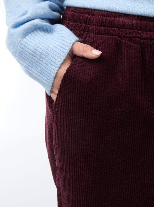 Pantalon en velour - Kiabi