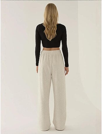Pantalon en velours à taille élastique