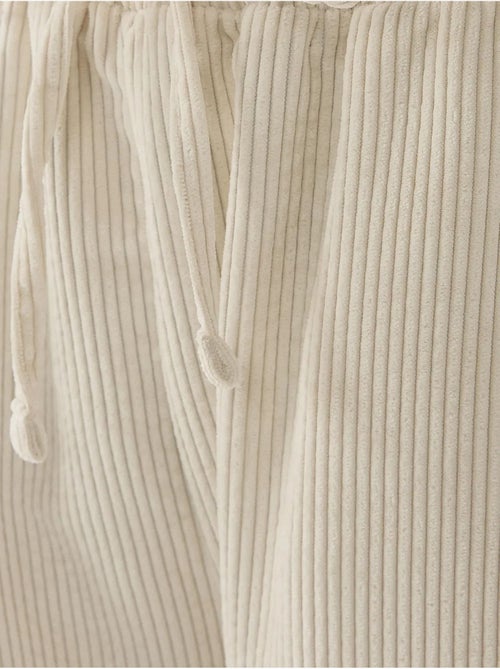 Pantalon en velours à taille élastique - Kiabi