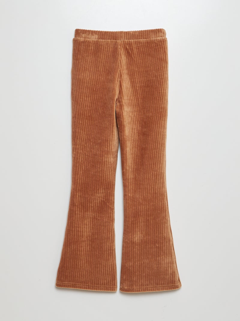 Pantalon en velours côtelé Beige - Kiabi