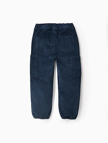 Pantalon en Velours Côtelé Cargo