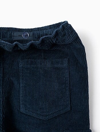 Pantalon en Velours Côtelé Cargo