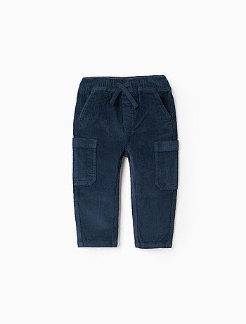 Pantalon en Velours Côtelé Cargo