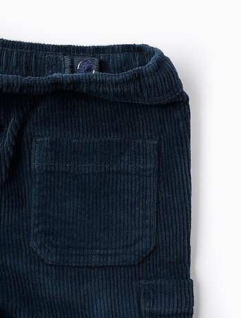 Pantalon en Velours Côtelé Cargo