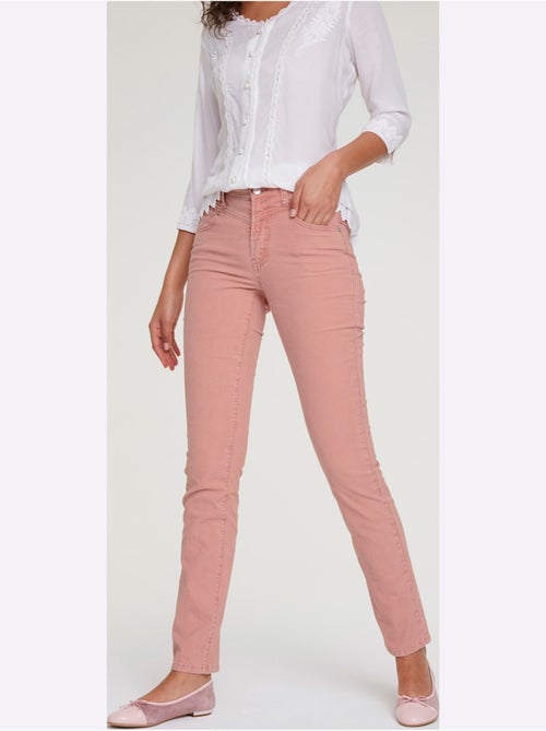 Pantalon en velours côtelé coupe droite avec poches - taille courte - helline - Kiabi Pantalon en velours côtelé coupe droite avec poches - taille courte - helline - Kiabi