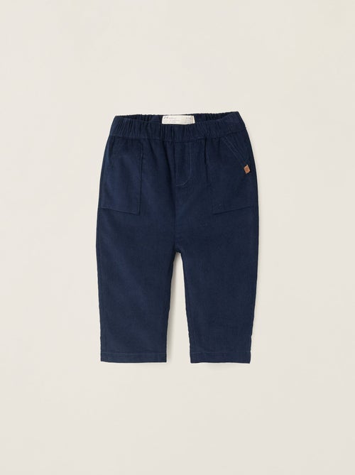 Pantalon en Velours Côtelé en Coton - Kiabi