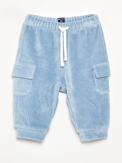 Pantalon en velours côtelé et poches cargo - Kiabi Pantalon en velours côtelé et poches cargo - Kiabi