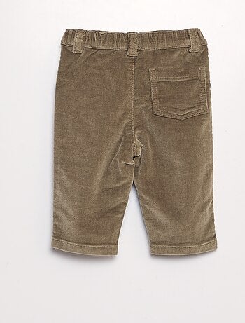 Pantalon Bébé Garçon Babycottons - Taille 24 Mois - Kaki - Coton - Neuf Avec étiquettes