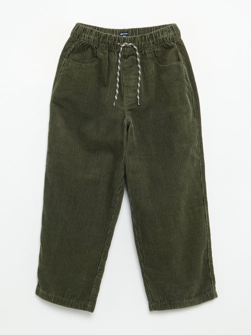 Pantalon en velours côtelé - Kiabi