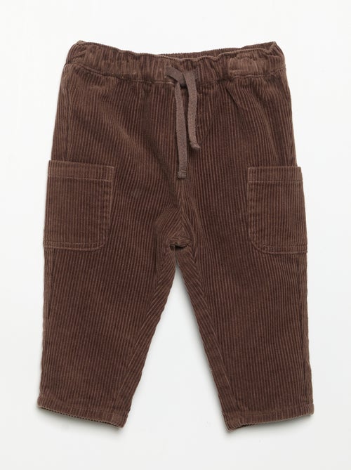 Pantalon en velours côtelé - Kiabi